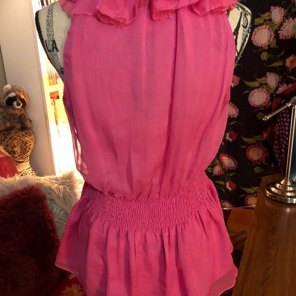 BNWT Women’s Ark & Co. Hot Pink Tank/Halter - Picture 4 of 9